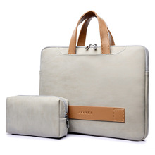 Bolsa de couro pu feminina, bolsa da moda para laptop 13.3 14 15 13 polegadas para macbook air pro13 polegadas, casual, à prova d'água 2024 - compre barato