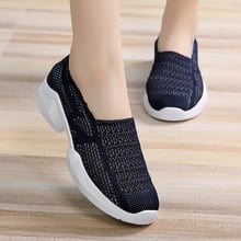 Womens Shoes Mesh Sneakers Casual Flats Loafers Slip On Female Tenis Soft Ligth Weight Zapatos Mujer Walking Shoe Big Size 35-44 2024 - buy cheap