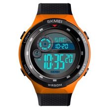 Skmei relógio digital masculino na moda, relógio eletrônico de pulso à prova d'água com despertador, relógio digital esportivo para sair 2024 - compre barato