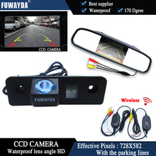FUWAYDA Wireless Color CCD Chip Car Rear View Camera for SKODA ROOMSTER OCTAVIA TOUR FABIA + 4.3 Inch rearview Mirror Monitor 2024 - buy cheap