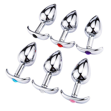 Metal Crystal Anal Plug Adult Products New type Butt Plug Crystal Jewelry Sex Toys Adult Products Butt Plug For Women Man 2024 - buy cheap