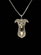 Collar con colgante de Galgo para mujer, joya moderna personalizada, bonito, Dorado, de, en plata 2024 - compra barato