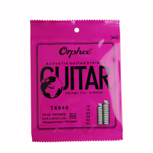 Струна Orphee для акустической гитары (012-053) с шестигранным сердечником и 8% полным никелевым покрытием, яркий тон и средний 2024 - купить недорого