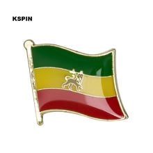 Ethiopia Flag Badge Clips Button for Clothes Metal Kawaii Pins in Brooches KS-0011 2024 - buy cheap