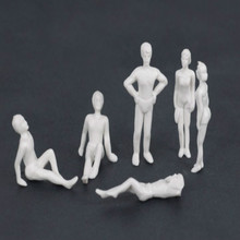 100 peças 1:50 1:75 1:100 1:150 1.2cm-3.6cm modelos em escala arquitetônica branca de alta qualidade figuras de natação 2024 - compre barato