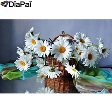 DIAPAI-pintura de diamante 5D Diy "paisaje de flores", imágenes de diamantes de imitación 3D, punto de cruz, bordado, decoración, A26110 2024 - compra barato