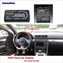 Liandlee-Pantalla de conducción segura para coche, accesorio HUD Head Up para Audi A4 B8 2014-2018, proyector de velocímetro OBD, parabrisas 2024 - compra barato