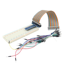 GPIO Extension Board   MB-102 830 Breadboard   40Pin Flat Ribbon Cable   65Pcs Jumper Wire for Raspberry Pi 2 3 Model B 2024 - buy cheap