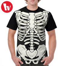 Skeleton T Shirt Bones T-Shirt Mens Short Sleeves Graphic Tee Shirt Streetwear Cute 6xl Print 100 Polyester Tshirt 2024 - buy cheap