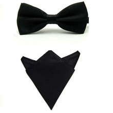 Fashion Gentleman Mens Bowties and Pocket Squares Formal Business Bow Tie Handkerchief Set Wedding Accessories JBtr0018a05 2024 - buy cheap
