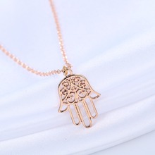 Chandler Fatima Hand Hamsa Pendant Necklace For Women Vintage Collars Evil Eye & Cross Fashion Magic Jewelry Party Accessaries 2024 - buy cheap