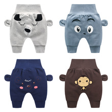 Длинные штаны-шаровары для маленьких мальчиков и девочек, штаны, леггинсы, одежда для малышей 2024 - купить недорого
