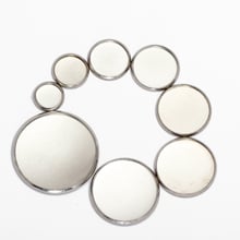 20pcs Stainless Steel Round Settings Cabochon Base Bezel Trays Blank Fit 8/10/12/14/16/18/20/25mm Cabochons Cameo DIY Jewelry B 2024 - buy cheap