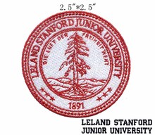 Leland Stanford Junior University Seal 2.5" wide embroidery patch  for red tree/1891 texts/snow 2024 - buy cheap