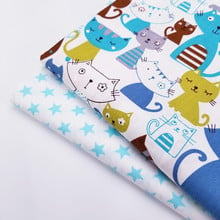 100% Cotton Twill Fabric Printed Breathable Soft Twill Cotton Fabric Handmade DIY Quilting Sewing Baby Cribs Cushions Blanket 2024 - buy cheap