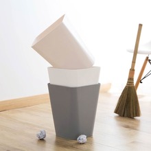 OTHERHOUSE Creative Large Trash Can Waste Bins Lidless Plastic Paper Basket Garbage Bin Home Office Simple Rubbish Garbage Cans 2024 - buy cheap