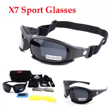 Tactical Army Glasses Men Hunting Paintball Airsoft Glasses Polarized X7 Sport Sunglasses 4 Lens Kit Hiking UV400 Eyewear 2024 - buy cheap