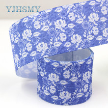 YJHSMY G-18925-1177,10 yards,38 mm flower Ribbons Thermal transfer Printed grosgrain,Holiday decoration DIY materials 2024 - buy cheap