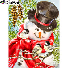 DIAPAI 5D DIY Diamond Painting 100% Full Square/Round Drill "Cartoon snowman" Diamond Embroidery Cross Stitch 3D Decor A21817 2024 - buy cheap