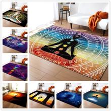 Nórdicos 3D impreso alfombras para sala de estar Sala pasillo decoración gran alfombras Super Franela suave Yoga, culturismo esteras 2024 - compra barato