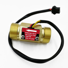 G3/4 "sensor de fluxo cobre água bronze medidor turbina magnética hall efeito sensor YF-B6 2024 - compre barato