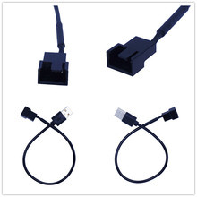 1 шт. 3pin или 4pin адаптер для вентилятора к USB-кабелю 3/4 Pin компьютерный ПК Вентилятор кабель питания Соединительный адаптер 5 в 30 см 2024 - купить недорого