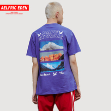 Aelfric Eden Hip Hop Japanese Style T-shirt Men 2019 Spring Summer Letter Printed High Street Casual Harajuku T Shirt Streetwear 2024 - купить недорого