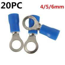 20PCS 14-16AWG Blue Heat Shrink Butt RC Terminal Electrical Wiring Crimp Connectors 4/5/6mm 2024 - buy cheap