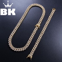 8mm Mens Hip Hop Gold Color Iced Out Six Drill CZ Chain Gold silver color Necklace & Bracelet Set  HOT SELLING THE HIP HOP KING 2024 - buy cheap