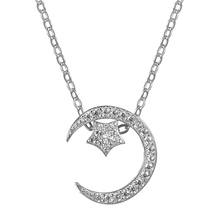 Eulonvan Necklaces Pendants 925 Sterling Silver Jewelry Long Necklaces Sailor Moon For Woman Chains White Cubic Zirconia S-A598 2024 - buy cheap