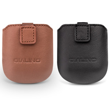 QIALINO Genuine leather Case for Apple AirPods Pro Anti-lost Cover Mini Pocket For Apple AirPods 2 1 Ultra Thin Bag 2024 - buy cheap