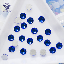 YANRUO 2028NoHF All Sizes Sapphire Crystal Non Hotfix Stones Flatback Strass Glue On Rhinestones For Shoes Accessories 2024 - buy cheap