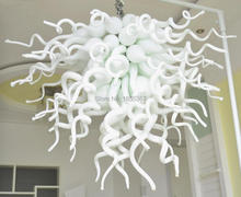 Free Shipping Newest Design Murano Glass Art Industrial White Crystal Pendant Lighting 2024 - buy cheap
