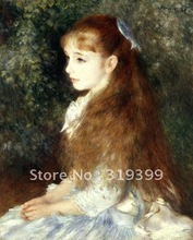 Linen Canvas Oil Painting reproduction,irene cahen danvers by pierre auguste renoir,Free DHL Shipping,100% handmade 2024 - buy cheap