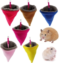 Winter Velvet Hamsters Bed Nest Squirrels Guinea Pigs Parrots Small Animals Mat House Cage Sleeping Bag Pet Supplies 2024 - buy cheap