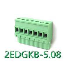 Bloco de terminais plug-in 2p, conector pcb de pino reto 10 fábricas 2 edgmb 2edgkb-5.08 2p 5.08mm 2024 - compre barato