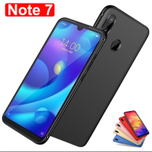 Тонкий мягкий чехол Note7 для xiaomi redmi Note 7 матовый Силиконовый из ТПУ чехол для xiaomi redmi Note7 бампер чехол для Note 7 2024 - купить недорого