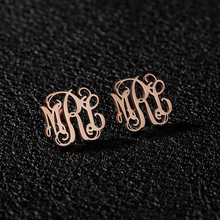 Custom Monogram Stud Earrings For Women Boucle D'oreille Stainless Steel Personalized Initials Letters Earrings BFF Jewelry 2024 - buy cheap