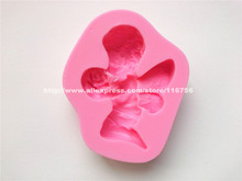 New! Free Shipping Little Fairy Shaped Silicone Mold Cake Decoration Fondant Cake 3D Mold Food Grade Silicone Mould 242 2024 - buy cheap