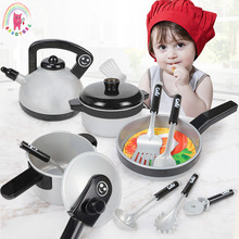 Kids Kitchen Set Classic Pretend Play Kitchen Simulation Utensils Cooking Pots Saucepan Toys House DIY Game Gift for Children 2024 - buy cheap