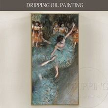 Professional Artist Handmade High Quality Classical Dance Art Oil Painting Reproduction Edger Degas Ballerina Dance Oil Painting 2024 - buy cheap