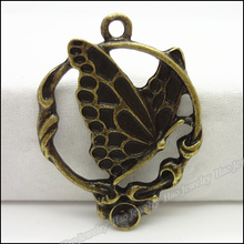 35pcs Vintage Charms Butterfly  Pendant  Antique bronze Fit Bracelets Necklace DIY Metal Jewelry Making 2024 - buy cheap