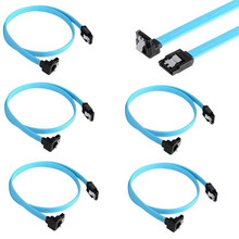 5pcs SATA 3.0 III 6Gb/s 46cm Hard Disk Drive Straight Cable 90 Degree Right Angle Cables  HDD SSD Data Serial ATA Cord line 2024 - buy cheap