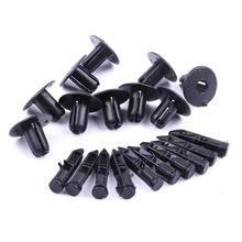 Good Quality 10pcs Black Plastic Rivet Style Body and Trim Panel Fastener Clips Fit For Motorcycle Accessories Black Hot Sale 2024 - buy cheap