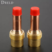 DRELD 2pcs TIG Collets Body Gas Lens 45V26 2.4mm & 3/32" Fit for TIG Welding Torch Consumables SR PTA DB WP 17 18 26 Series 2PK 2024 - buy cheap