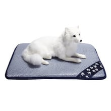 Alfombrilla de seda para cama de verano para perro y gato, cojín de hielo para casa de peluche, manta para perros pequeños y grandes 2024 - compra barato