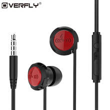 Overfly 3.5MM In-ear Wired Headphones Earphones HiFi Stereo Bass Earphone With Microphone For S6 Xiaomi Phone Computer Headset 2024 - buy cheap