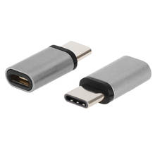 Металлический Micro USB кабель с разъемом USB Type-C адаптера Гнездовой разъем на обоих концах для подключения внешних устройств к конвертеру с эффектом приближения C зарядкой Micro-USB разъем USB-C для Xiaomi HuaWei Nexus 5X 6P мобильный телефон 2024 - купить недорого