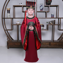 New Children's Chinese Folk Dance National Hanfu  Red  Ancient China Costume Tang Suit Stage Cosplay Costumes 2024 - buy cheap
