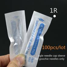 1R * 100pcs Permanent Makeup Needles Tips cap Disposable Tattoo Plastic  Independent Package Caps for 2011 machine 2024 - buy cheap